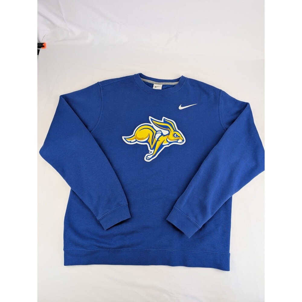 Men's M Nike South Dakota State Jackrabbits SDSU Sweater Bunny Blue Rabbit